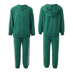 ชุดวอร์มเด็กผู้ชายแบบมีฮู้ด ผ้าฟลีซระบายอากาศได้ดี เป็นมิตรกับสิ่งแวดล้อม สำหรับฤดูหนาว ปี 2026 ขายส่ง สีพื้น แต่งซิป สามารถเลือกสีได้ - Product Image 2