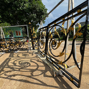 Elegant Wrought Iron Stair Railing Decorative Iron Stair Railing for Luxury Villas Hotels and Apartments with Premium Finish - Product Image 4