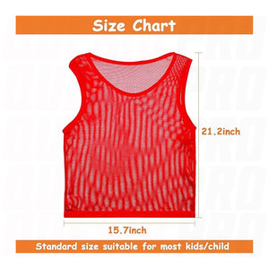 Pinnies Soccer Pennies Breathable Scrimmage Vests Lightweight Team Practice Jerseys for Soccer Basketball <b>Training</b> Quick Dry - Product Image 2