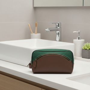 Genuine Leather Duffle <b>Bag</b> Men's Toiletry <b>Storage</b> <b>Bag</b> Custom Made - Product Image 6