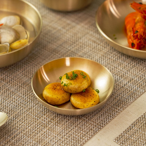 NOBBAN Stoviglie in Bronzo Tradizionali Coreane Fatte a Mano - Ciotola Premium Yugi per Contorni, per un Elegante Servizio da Tavola - Product Image 3