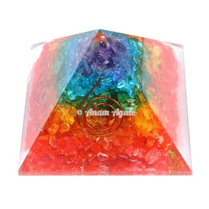 อัญมณีธรรมชาติสีดำทัวร์มาลีนชีวิตของดอกไม้ orgonite Nubian ปิรามิดสำหรับรักษาพลังงานซื้อ orgonites ขายส่งสำหรับ EMF - Product Image 6