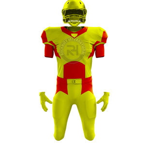 Team Style American Football Uniform Polyester <b>Fabric</b> Comfortable Fit <b>Strong</b> Build Suitable for Training Tournaments - Product Image 2