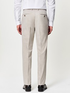 Men's Slim Fit Plus Size Light Gray Woolen American Style <b>Suit</b> Single Breasted Blazer Notched Collar Anti-Wrinkle <b>Button</b> Fly - Product Image 4