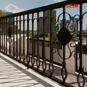 Barandilla de Balcón de Hierro Forjado: Hermosos y Exclusivos Diseños de Lujo Personalizados que Elevarán Completamente el Exterior de tu Hogar Moderno - Product Image 3