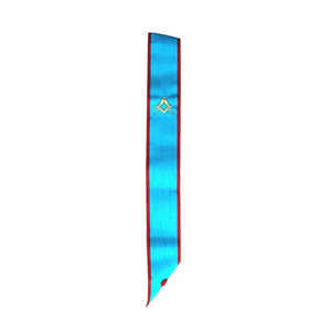 Custom Embroidered Masonic V-Neck <b>Collar</b> With Gold Trim And 33 Degree Symbol Classical Design Sew-On Badge Garment - Product Image 2