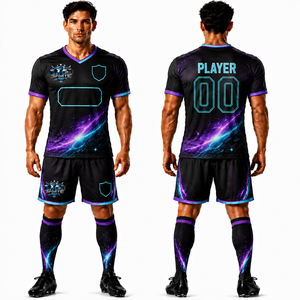 New Arrival Match Day Soccer Uniform Set Breathable Quick Dry Football Jersey and Shorts Set for Clubs Schools and Academies - Product Image 1