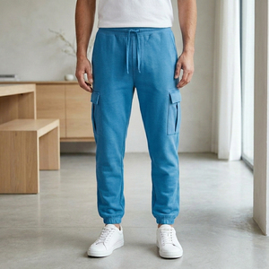 Pantalones Jogger Holgados Personalizados al por Mayor para Hombre, Estilo Urbano, con Ribete Personalizado, Cómodos y Casuales para Otoño - Product Image 5
