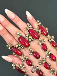 Bracelet artisanal de haute qualité, personnalisé, style afghan vintage, plaqué argent, ensemble de bijoux pour mariage - Product Image 5