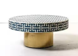 Table basse de haute qualité en incrustation d'os table basse incrustée de vadrouille pour maison hôtel bureau ferme maison par Artisan Craft - Product Image 2