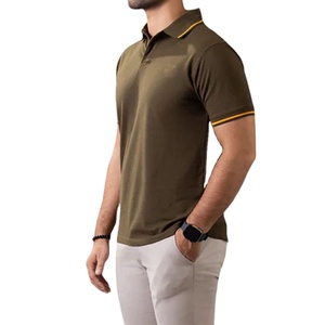 Chemises pour hommes, design personnalisé, qualité supérieure, 100% coton, polos décontractés pour hommes, logo personnalisé, service OEM, polos respirants pour hommes - Product Image 5