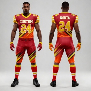 Uniforme de Fútbol Americano Sublimado Dinámico con Tela Spandex y Gráficos Llamativos del Equipo - Product Image 5