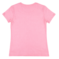   T-shirt rose à sequins, vêtements de sororité grecque, t-shirt décontracté en coton de qualité supérieure à manches courtes pour femmes