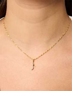 Colgante único de oro macizo de 14k con diamante cultivado en laboratorio y cierre articulado, diseño de zapato de tacón de aguja para mujer, personalizado, fabricante - Product Image 2