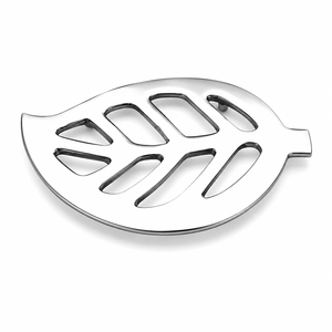 Aluminum Leaf Trivet | Decorative Heat Resistant Hot Pot Stand <b>Table</b> <b>Protector</b> for Kitchen Dining Home Decor Everyday Use Style - Product Image 1