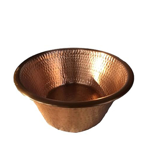Cuenco de baño de cobre hecho a mano, auténtico cuenco de baño de cobre y cuenco para hammam, cuencos para hammam, cuenco de cobre para pedicura - Product Image 5