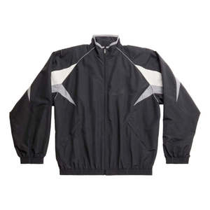 Conjunto de chándal cortavientos oversize para hombre: chándal con cremallera completa y pantalón de pierna ancha, ropa deportiva y streetwear. - Product Image 1