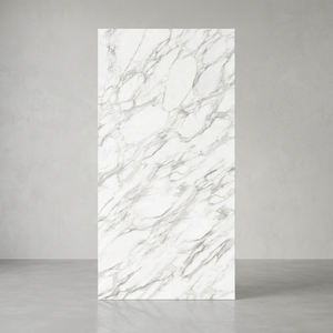 Carrelage en pierre frittée brillante blanche Carrara Supremo 1600x3200x12mm Porcelaine bleue pour murs et sols 160x320cm Marbre italien - Product Image 3