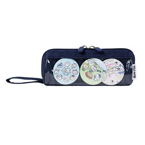 Estuche de Lápices Azul Claro Personalizable con Cierre de Cremallera, Diseño Orientado a la Estética, para Uso Escolar y de Oficina - Product Image 2