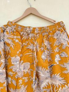 Ensemble de pyjama pour femme fait main, imprimé floral, short confortable, vêtements de détente - Product Image 3