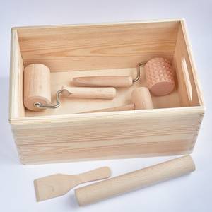Panier de rangement moderne en bois durable, organisateur décoratif avec poignées robustes et dimensions personnalisées pour la maison, les cadeaux et la vente au détail - Product Image 6