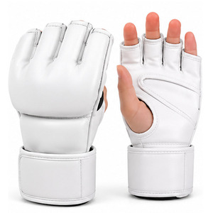 Guantes Deportivos de Combate de Medio Dedo, Ligeros, Impermeables, de Alta Calidad, Guantes de MMA de Cuero Hechos a Medida, Profesionales, de Venta Caliente - Product Image 3