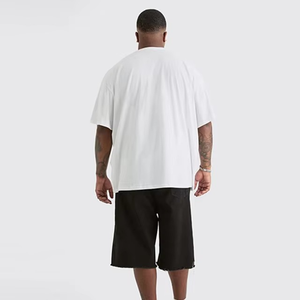 Pantalones Cortos de Mezclilla Negros Desgastados para Hombre, Estilo Y2K, Holgados, con Roturas en las Rodillas, Estilo Skater, Ajuste Holgado, OEM Personalizado - Product Image 3