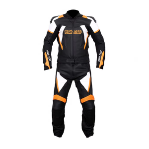 Traje de Motociclista Personalizado para Hombre, Traje de Cuero para Carreras y Prácticas, Venta al Por Mayor, Hecho de Cuero Genuino - Product Image 1