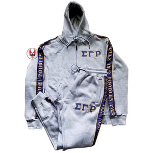 Chándal de Forro Polar de Poliéster para Mujer con Bordado de Sigma Gamma Rho Sorors |   Conjunto Deportivo de Algodón Personalizado Bordado para Mujer de la Hermandad SGR - Product Image 5