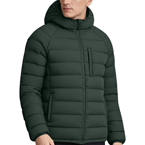 Chaqueta Acolchada con Capucha para Hombre, Personalizada, Cálida, Impermeable, para Invierno, al por Mayor, OEM, ODM - Product Image 2