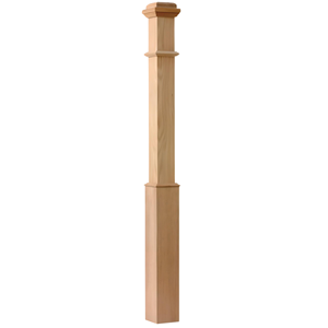 Nouveaux poteaux d'escalier modernes et minimalistes en bois de caoutchouc, pièces d'escalier de haute qualité pour escaliers modernes, maisons et villas - Product Image 1