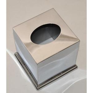 Silver Square Metal <b>Napkin</b> Holder & <b>Dispenser</b> with Custom Logo Eco-Friendly Waterproof Design for Home Office Use - Product Image 4