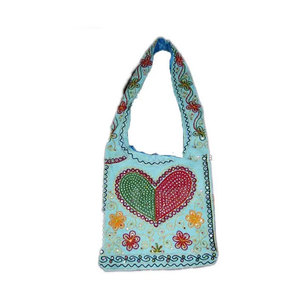 Bolsos de Hombro con Bordado Tradicional a Mano, Estilo Étnico Bohemio, Hechos a Mano, para Mujer, Bolso Cruzado Artesanal Bordado en Lona - Product Image 3