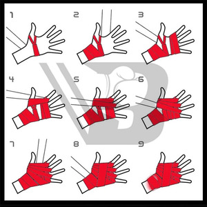 MMA Boxing <b>Hand</b> Wraps 180 Inches Polyester & Neoprene Snap Closure Thumb Loop for Martial Arts Kickboxing Muay Thai Combo Set - Product Image 5