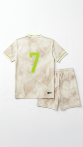 Ensemble maillot et short de volley-ball vert émeraude personnalisé, motif vague dynamique, séchage rapide, uniforme d'équipe, sublimation, vêtements de sport OEM en gros - Product Image 4