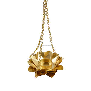 Decorative Metal Tea Light <b>Holder</b> with Painted Finish Hanging Stand Design for Indoor Villa for <b>Dinner</b> & Wedding - Product Image 3