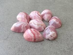 Rodocrosita Natural en Forma de Lágrima, Corte Checker, Parte Posterior Plana, Calibrada, Gema Suelta para Joyería - Product Image 3