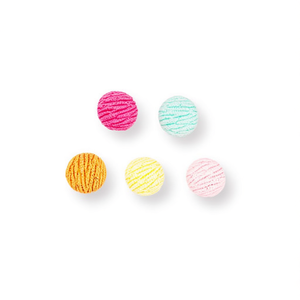 Accessori artigianali in resina rotondi ILAN 2cm 5 pezzi per manualidades - Product Image 1