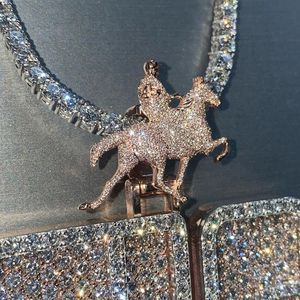 Best Price Custom <b>Iced</b> <b>Out</b> Pendant with <b>Chain</b> | 925 Sterling Silver | White CZ Hip Hop Jewelry - Product Image 5