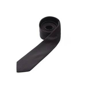 Corbata de Mezclilla Ajustada para Uso Casual, Corbata Azul Marino Sólida Atemporal, Corbata con Estampado Abstracto a la Moda, Corbata con Logotipo Personalizado - Product Image 3