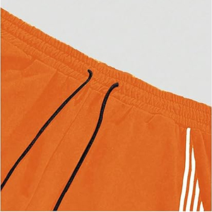 Pantalon de survêtement baggy pour homme 500 g/m² 100 % coton, coupe large, noir, avec bordure brodée, fermeture éclair et cordon de serrage sportif - Product Image 3