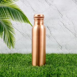 Bouteilles d'eau en cuivre poli miroir 100 % cuivre à prix abordable – Exportateurs de vaisselle en cuivre - Product Image 6