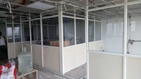 Most Selling Hinged Aluminium Office Partition System with Tempered Glass for Modern Commercial Workspace Interior Solutions