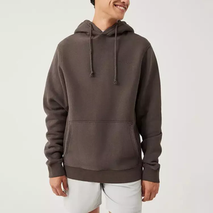 Wholesale 100% Cotton Pullover Hoodie Plus Size Men's & Women's Sports Wears Unisex Oversized Sweatshirts Front Logo for Winter - Product Image 6