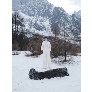 Pantalons pour femmes de haute qualité, élégants, AMARA WIDE-LEG TROUSERS, coton 36%, acrylique 30%, laine 21%, polyester 12%, autres 1% - Product Image 4