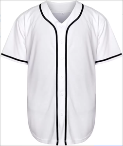 Sublimated Custom Logo Baseball Jersey Unisex Striped Moisture Wicking Polyester <b>Athletic</b> Wear Short Sleeve Shirts - Product Image 1