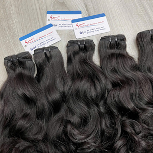 Extensiones de cabello humano vietnamita de la más alta calidad, cabello ondulado natural en trama, color natural, 100 gramos por paquete. - Product Image 1