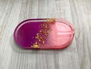 Glitter Inlay Resin Tray Sparkling Decorative Resin Tray for Party Serving and Events Wholesale Serving Platter Art Tool - Product Image 6