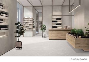 Carreaux de porcelaine polie et émaillée avec finition sculptée artistiquement, adaptés aux aménagements de sols et de murs étendus dans un intérieur moderne et raffiné. - Product Image 3
