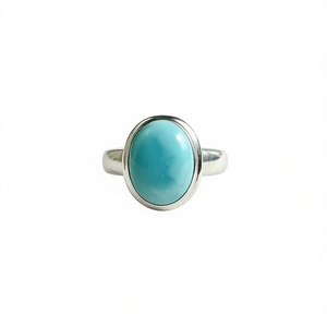 Bague en moissanite de 6,9 grammes, collection élégante de bagues en larimar - Product Image 2